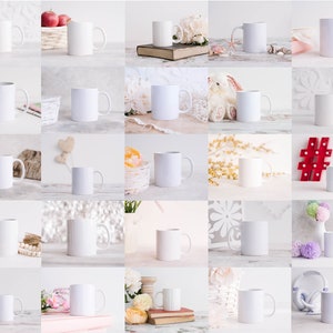 50 Mug MockUps Coffee Cup Mock up Bundle modern Mock Up Photograph Styled Stock Photo Template Couple Coffee Cup Mockup JPG Digital Download
