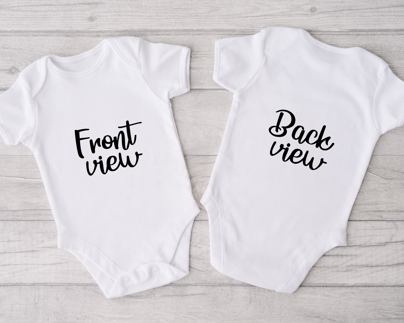 Baby Bodysuit Mockup Front and back mockup Onesie Mock ups
