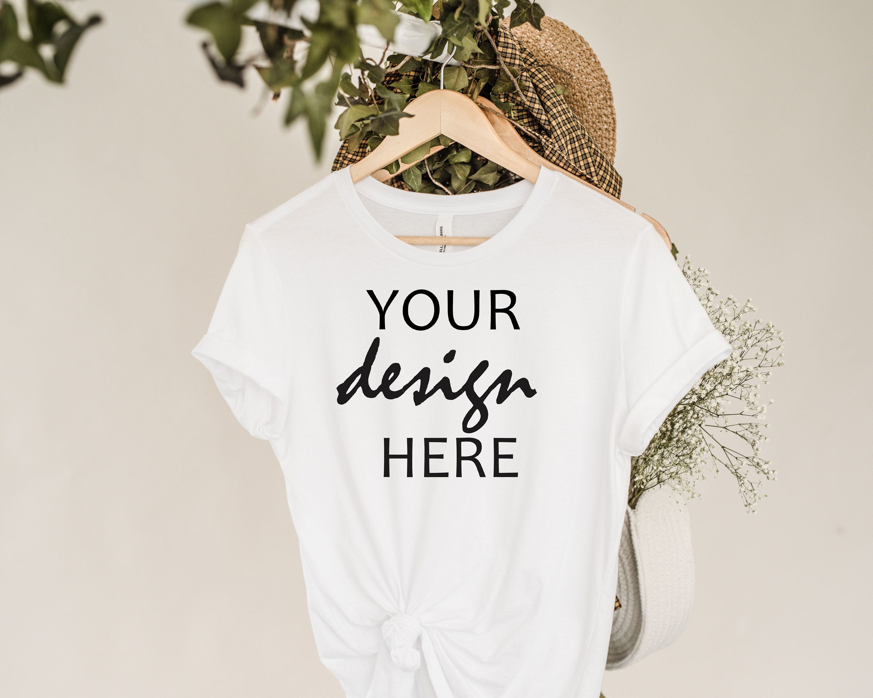 White Bella Canvas 3001 Tshirt Mock up T-shirt Rolled Sleeve - Etsy UK