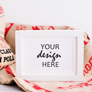 6x4 Frame Mockup - Christmas Styled Stock Photography Wedding, Frame Photo Graphic Design Mock Up, JPG Digital Download