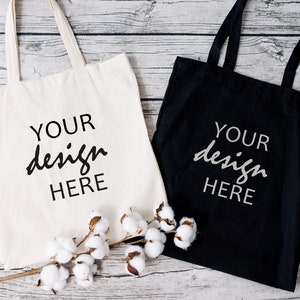 3 Tote Mockups Shopping Bag Mockup Shopping Tote Mock Up Gift Mockup Black tote Mock-up SVG Mock up Sublimation Bag Mock Up Digital Jpg image 6