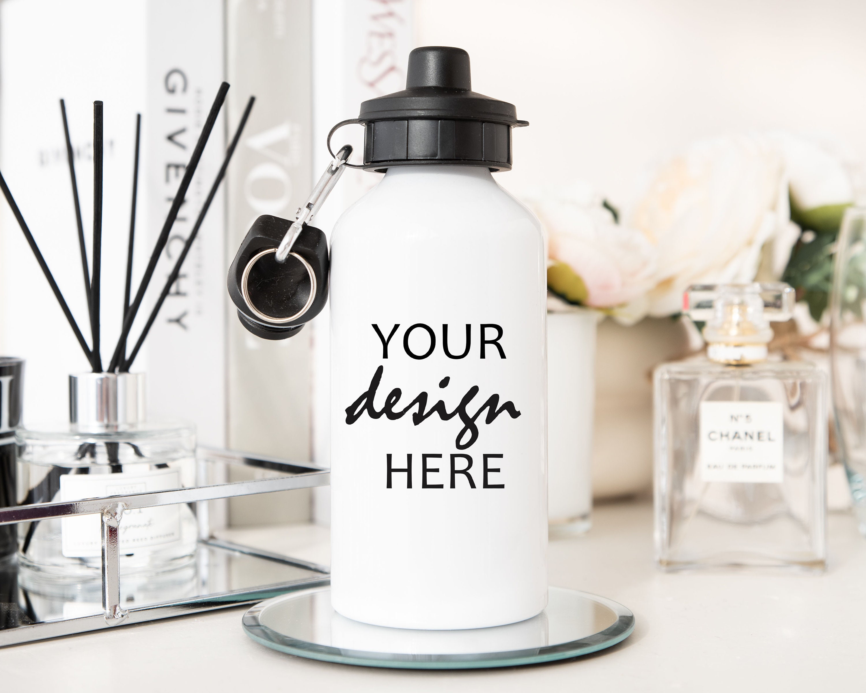 Personalized Chanel Baby Theme Water Bottle Favor