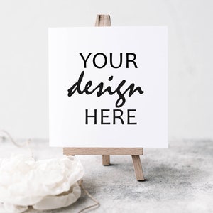 Vierkant wenskaartmodel, bedankkaartmodel voor rustieke kerstkaarthuwelijksuitnodiging, lifestylefoto, jpeg direct downloaden