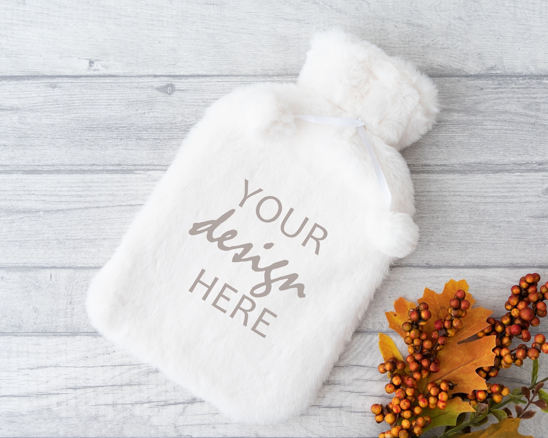 Hot Water Bottle Mockup Boho Mock up Fluffy Hot Water Bottle Etsy