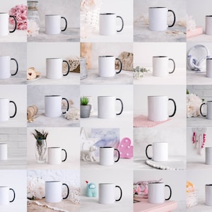 50+ Coffee Cup Mockup Black Mug MockUps Black Handle Mug Mock up  Cup Mock Up SVG Mockup Photo White Coffee Cup Mockup JPG Digital Download
