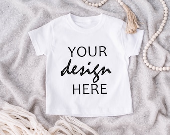 2 x Kids Shirt Mockup White T-shirt Mock Up Toddler Mockup Template Mock-up Digital Download Jpg Kids Tee Mock Up