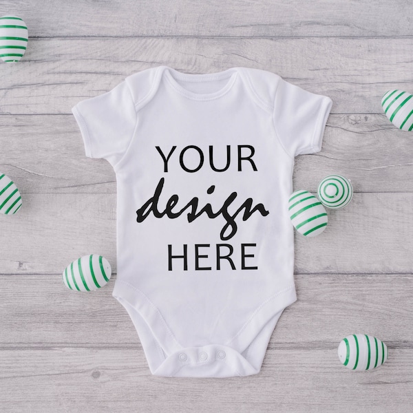 Easter Baby Bodysuit Mockup Onesie Mock ups babygrow mockup romper mock up Mockup Stock Photography Flat Lay SVG MockUp Sublimation JPG