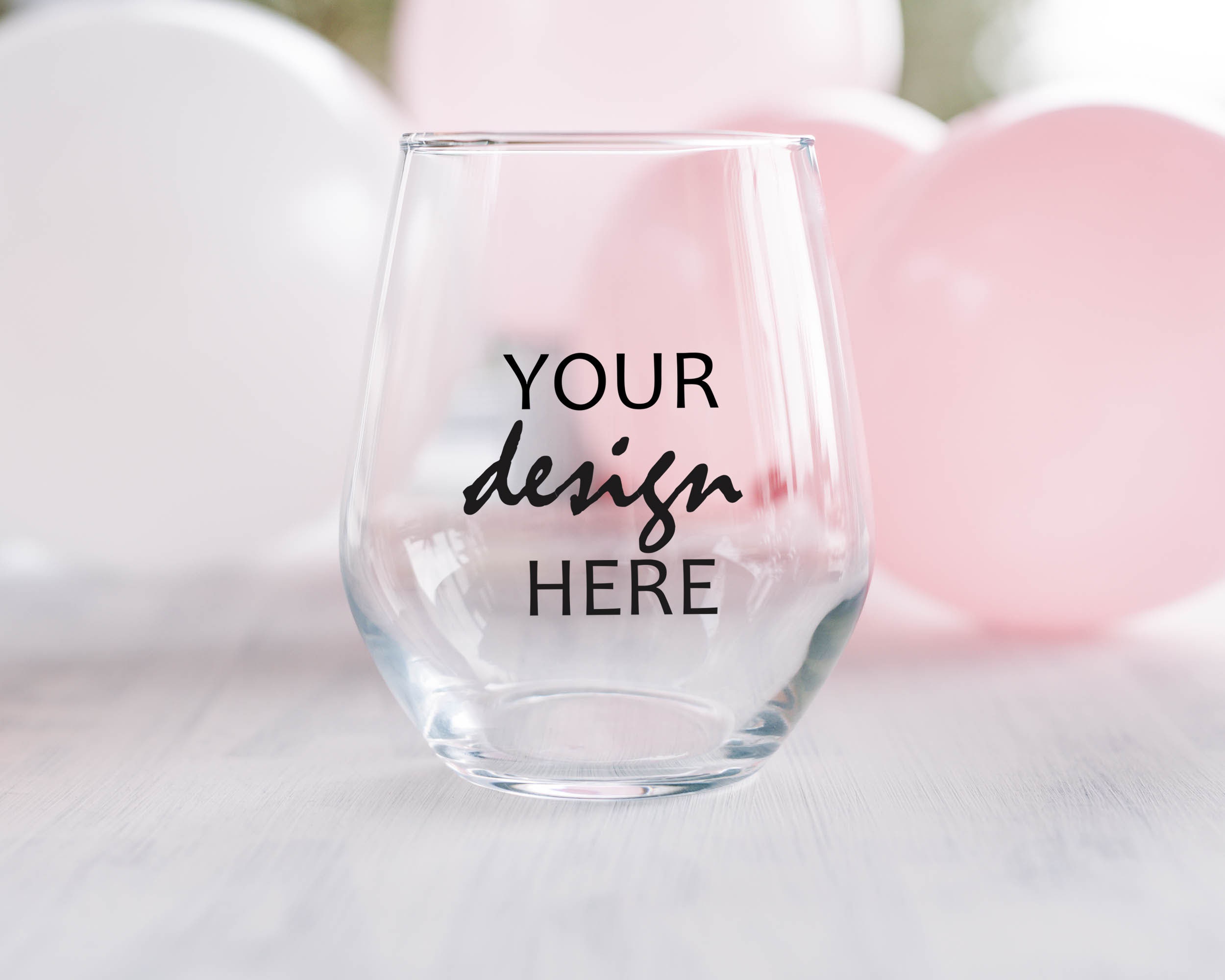 Stemless Wineglass Mockup Wine Glass Mockup No Stem Glass | Etsy