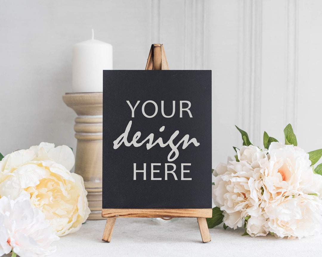 Chalkboard Table Sign Mockup Wedding Sign Mockup Table Number Etsy