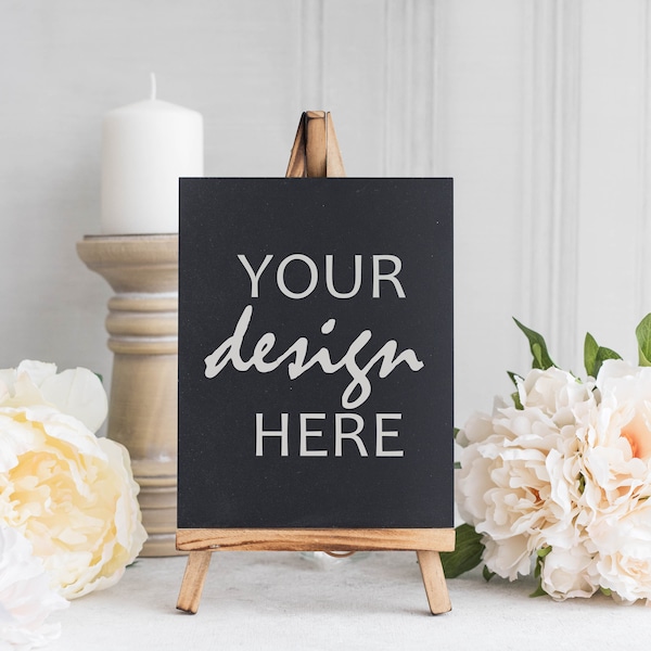 Chalkboard Table Sign Mockup wedding sign mockup table number blackboard svg sublimation mockup lifestyle photo, Jpeg Instant Download