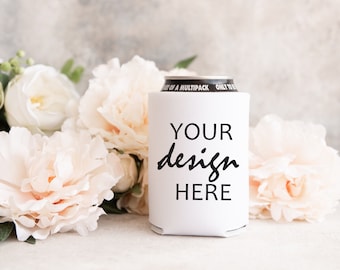 Can Cooler Mockup Can Hugger Mock up Can Chiller Mockup Styled Stock Photo Wedding Photo SVG Mock Up JPG Digital Download