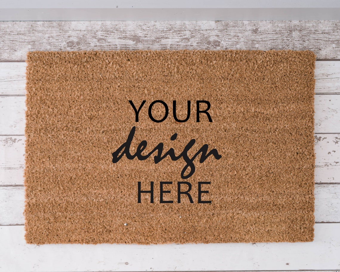 Doormat Mockup Styled Stock Photography Mockups Simple Door Etsy