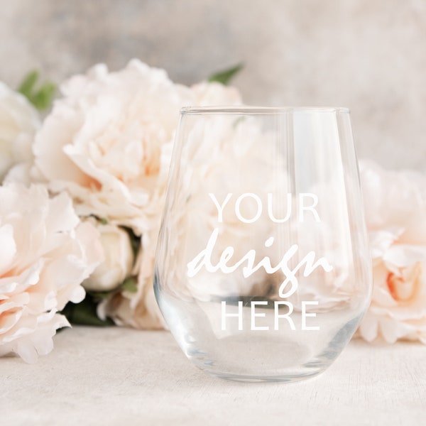 Stemless Wineglass Mockup, Wine Glass Mockup, No Stem Glass Mock Up Styled Stock Photography Wedding Photo Mock Up JPG Digital Download