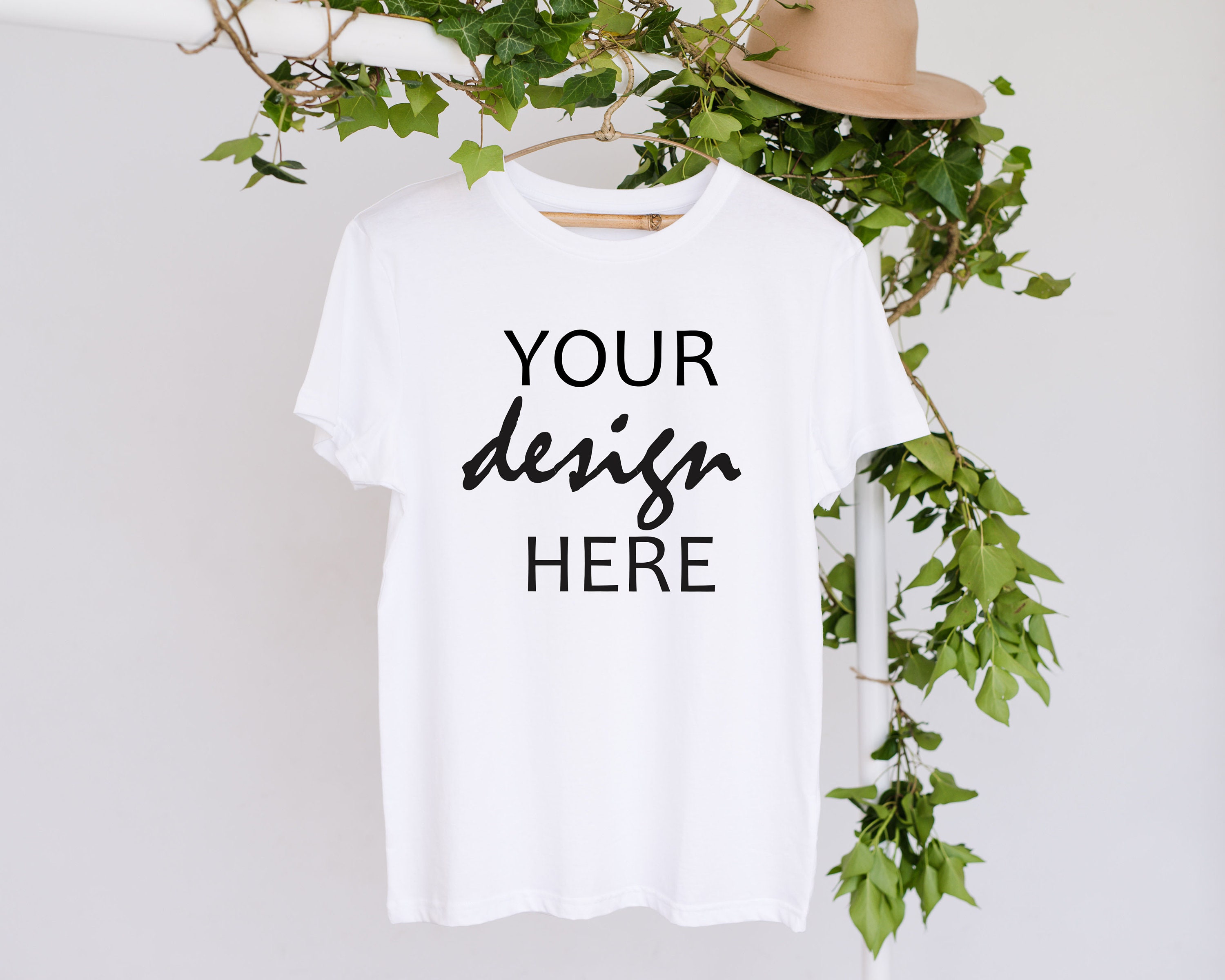 White Shirt Mockup T-shirt Mock-up Shirt Mock Up Styled Stock Photo ...