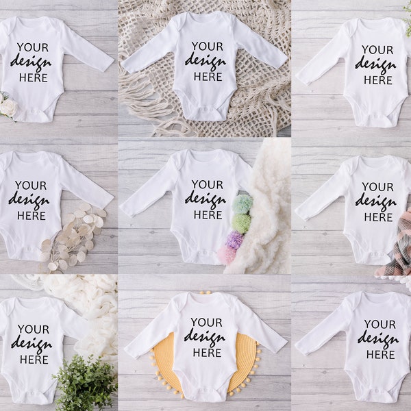 27 Baby Body Mockups Mockups Mockup Baby Mockup Strampler Mockup Baby Mockup Stock Fotografie Flat Lay SVG MockUp Sublimation JPG