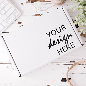 5 x vita portoboxmodell, utskicksmockup, postboxmodell, paketboxmodell, platt lay-modell, Cricut SVG-modell, Jpeg, direktnedladdning