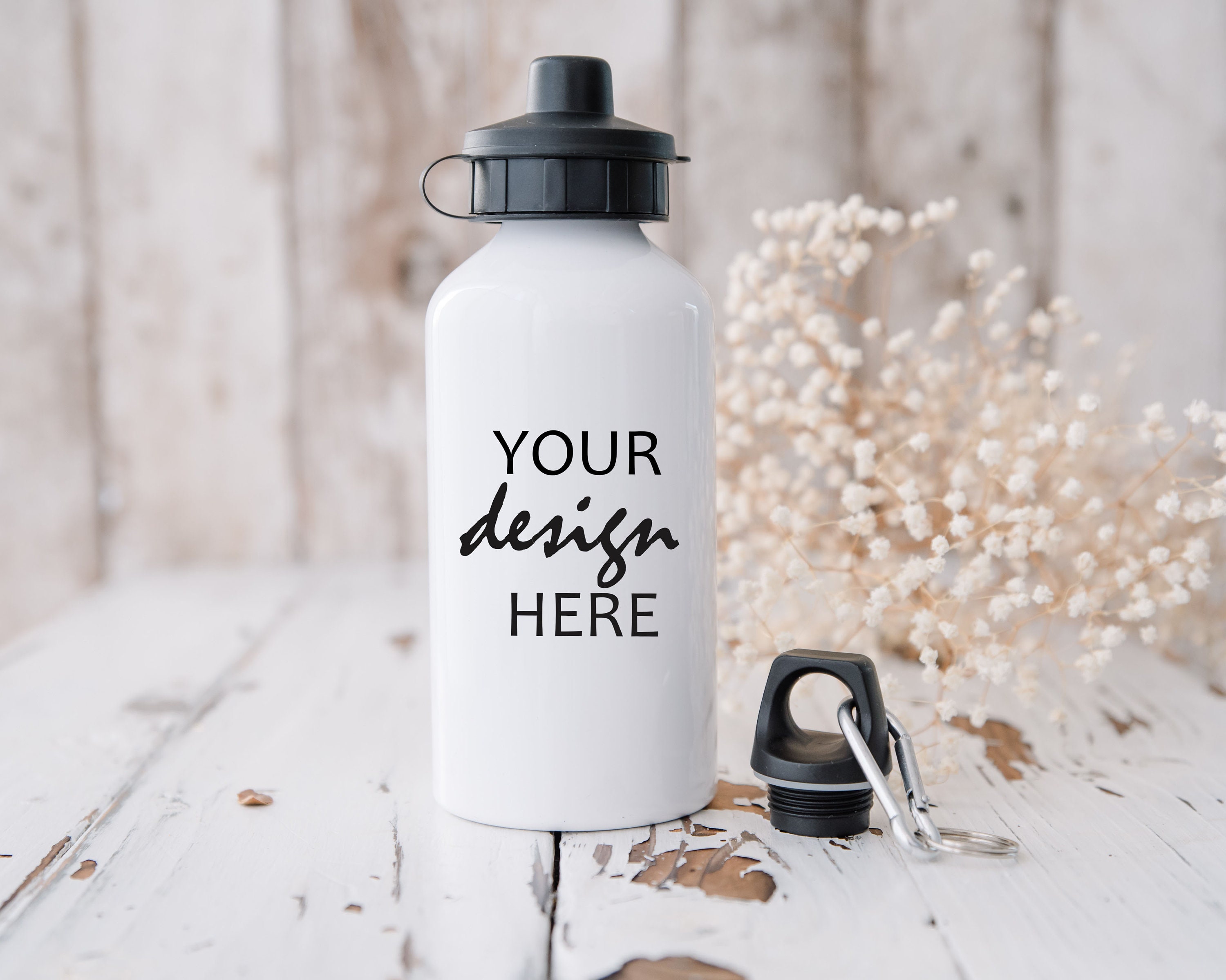 2 X 500ml Water Bottle Mockup Sports Cap Drink Bottle Mock up Etsy