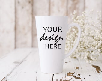 17oz Latte Mug MockUp Tall Coffee Cup Mock up Stock Photo Couple Coffee Cup Mockup SVG Mockup Sublimation Mockup JPG Digital