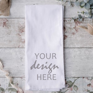 Tea towel Mock up White Tea towel Mockup Styled Stock Photography Flat lay Mock-up Mock Up JPG Digital Download
