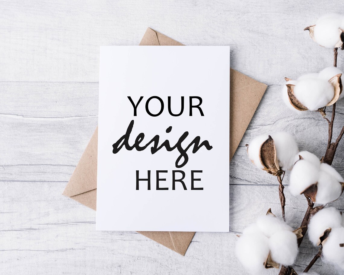 50 White card mockups 5x7 card Mock up Thank you card mockup Etsy