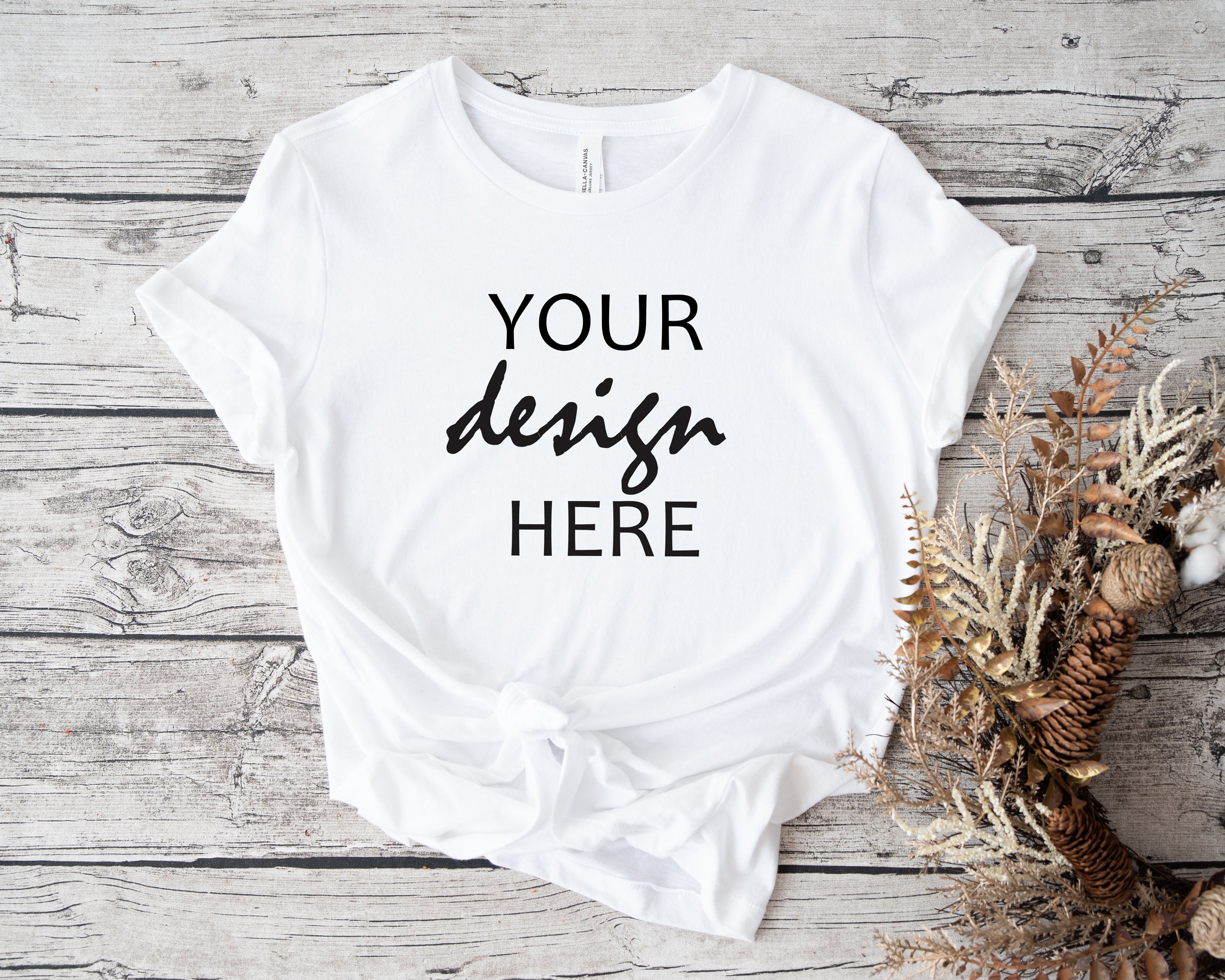 White Bella Canvas 3001 Shirt Mockup White Christmas T Shirt Mock up T ...