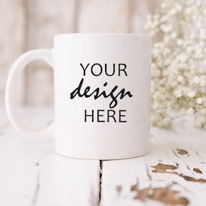 Coffee Cup Mug Mockup  Styled Stock Photography Wedding Mug Photo Graphic Design Mock Up JPG Digital Download