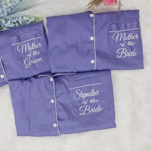 Lilac Pajamas Mother of the Bride Pjs Getting ready Pajamas Flower Girl pj, Bridesmaid pjs,Personalized Bridesmaid Pajamas , Lilac Pjs