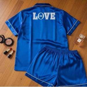Personalized Satin Pajama Set: Sorority, Bridal Party PJs