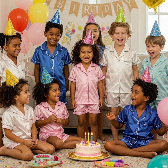 Birthday kids Pajama sets,Toddler PJ set,Personalized FlowerGirl Pyjama  set,Kids Nightwear,Junior Bridesmaid PJ's,Bridal Party Pjs