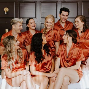 Set of 4-5-6-7-8-9-10 Bridesmaid Pajamas, Bridesmaid Gifts, Pajama Sets, Bridal Party PJ Sets, Bridesmaid Pajama, Bridesmaid Proposal Gift