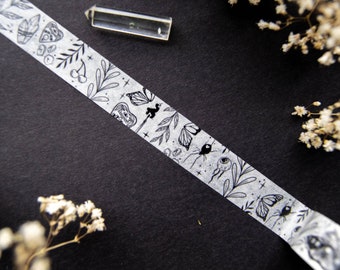 Celestial Washi Tape// Dark Witchy Washi tape, Gothic Journal Supplies, Witchy Stationery,  Dark Academia Journal tape, Occult washi tape