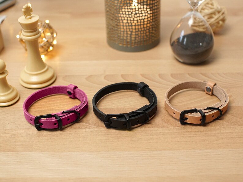 Cat collar Leather cat collar Personalized cat collars with Etsy