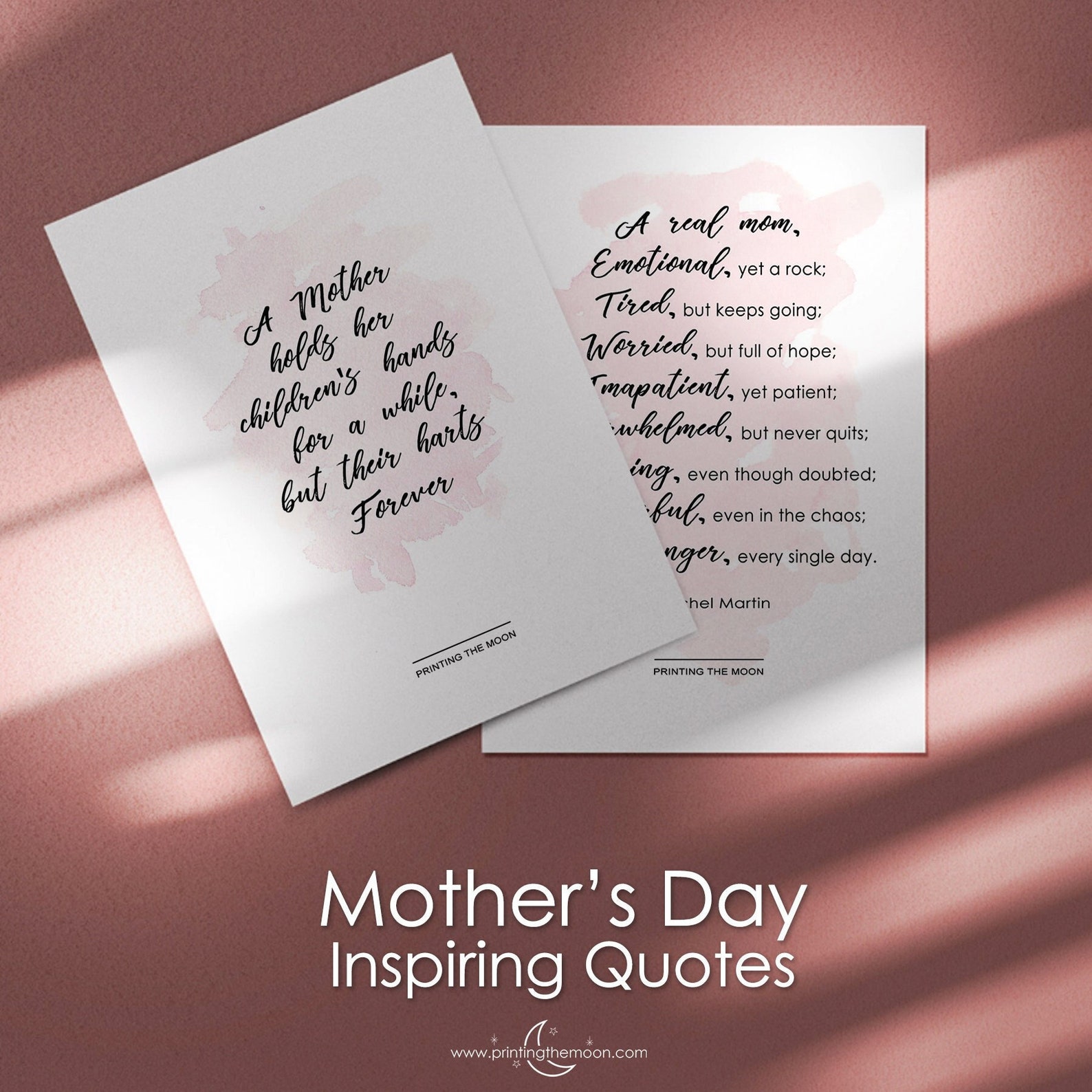 MOTHER'S DAY QUOTES, Mother Day Prints, Printable Post Card Quotes, Gift for Mom, Design Prints ...