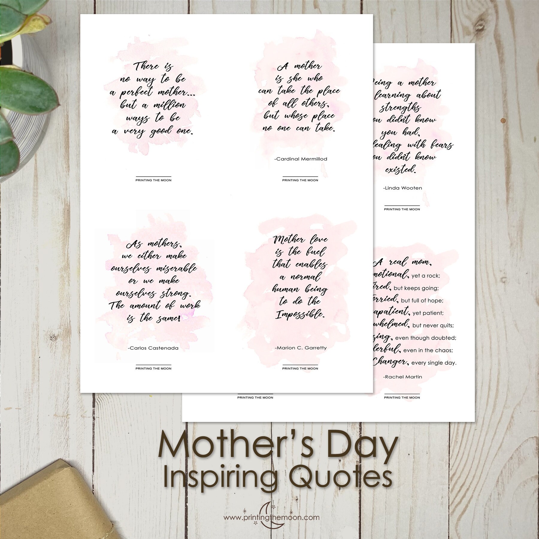 MOTHER'S DAY QUOTES, Mother Day Prints, Printable Post Card Quotes, Gift for Mom, Design Prints ...