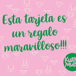 TARJETA de REGALO