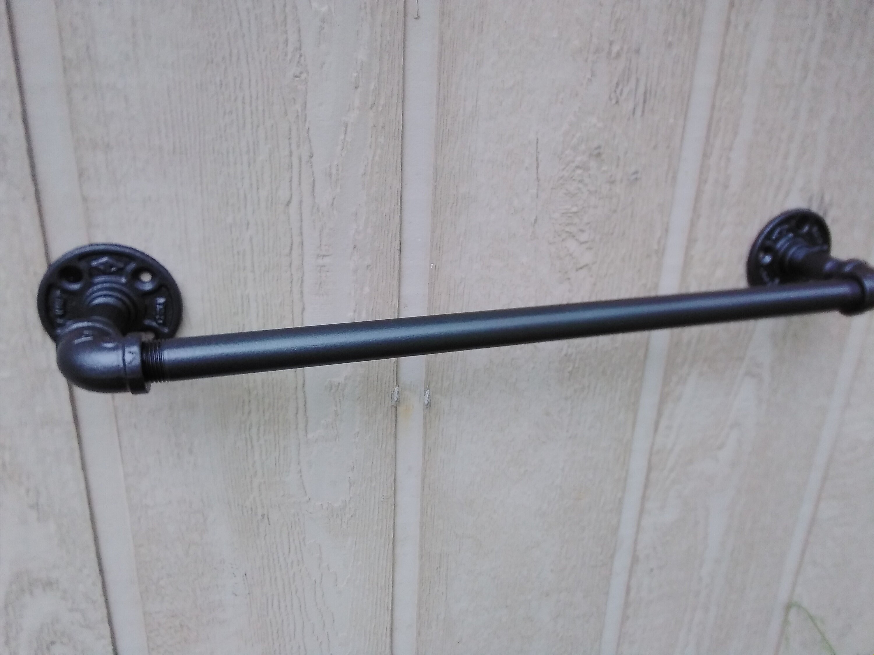 Industrial Towel Bar/ Rustic Bathroom Décor Etsy
