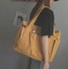 3 Color Vintage Canvas Tote Bag/Her Gifts//Simple Canvas Bag/Eco Bag/Shopping Bag/Oversized Canvas Bag/Shoulder Bag/Handbag 