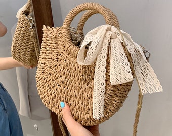 Details about Women Crossbody Bag Round Straw Rattan Beach Travel Shoulder Knitted Handbag US Details about Women Crossbody Bag Round Straw Rattan Beach Travel Shoulder Knitted Handbag US