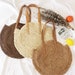 2020 new simple round/one shoulder straw bag/woven bag/beach bag/fashion female bag/straw bag large 
