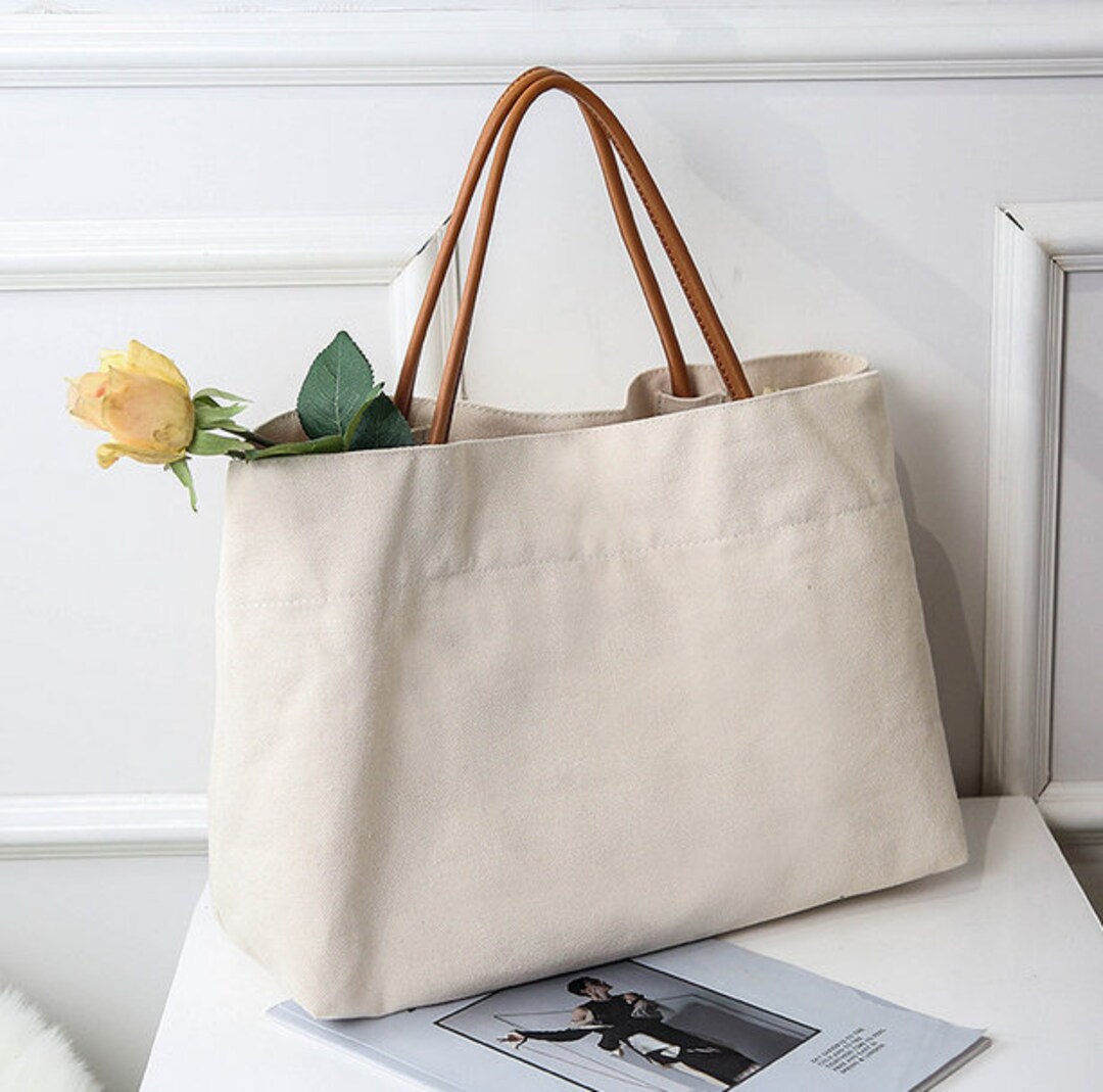 White Canvas Bag/handbag Tote Bag/crossbody Bag/birthday - Etsy