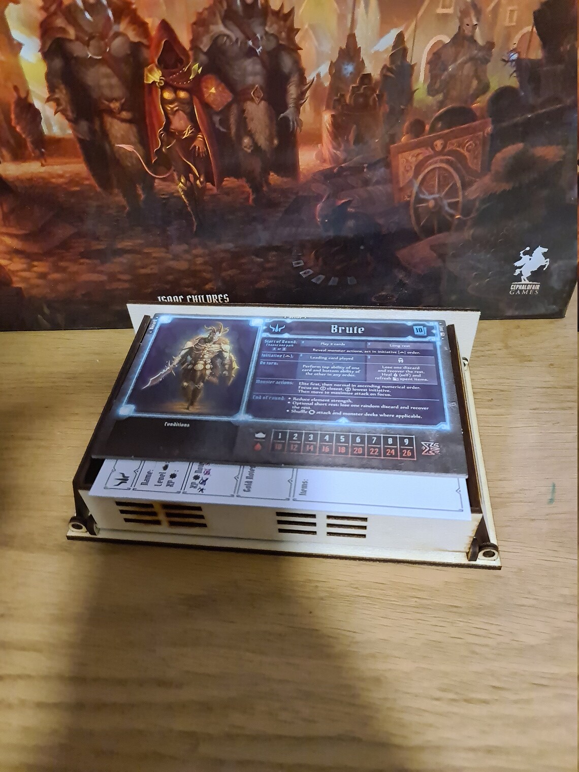 Gloomhaven Frosthaven JOTL Jaws of the Lion player dashboard Etsy