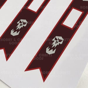 DIY custom banners for LEGO Castle Factions. Orc Warriors banners for MOC and army builders. Printable on paper or fabric/canvas.
