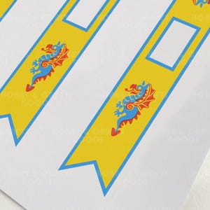 DIY custom banners for LEGO Castle Factions. Black Knights banners for MOC and army builders. Printable on paper or fabric/canvas.