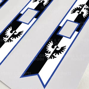 DIY custom banners for LEGO Castle Factions. Black Falcons banners for MOC and army builders. Printable on paper or fabric/canvas.