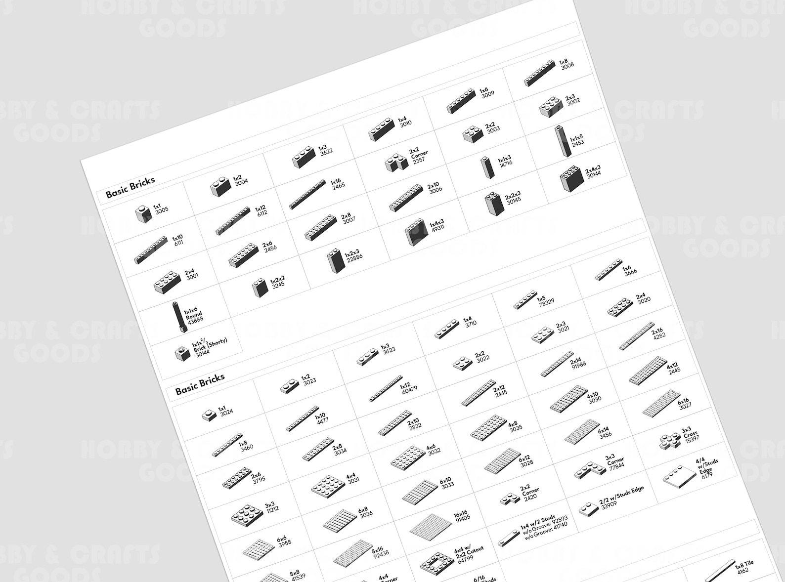 DIY Brick Sorting Labels: Printable Stickers (digital Download) - Etsy