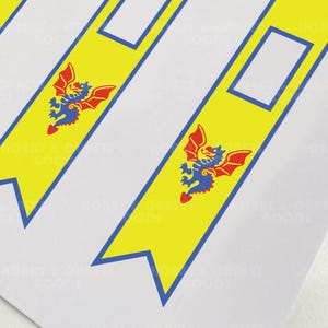 DIY custom banners for LEGO Castle Factions. Black Knights banners for MOC and army builders. Printable on paper or fabric/canvas.