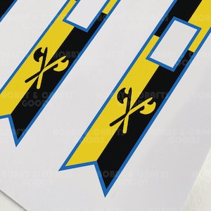 DIY custom banners for LEGO Castle Factions. Crusaders banners for MOC and army builders. Printable on paper or fabric/canvas.