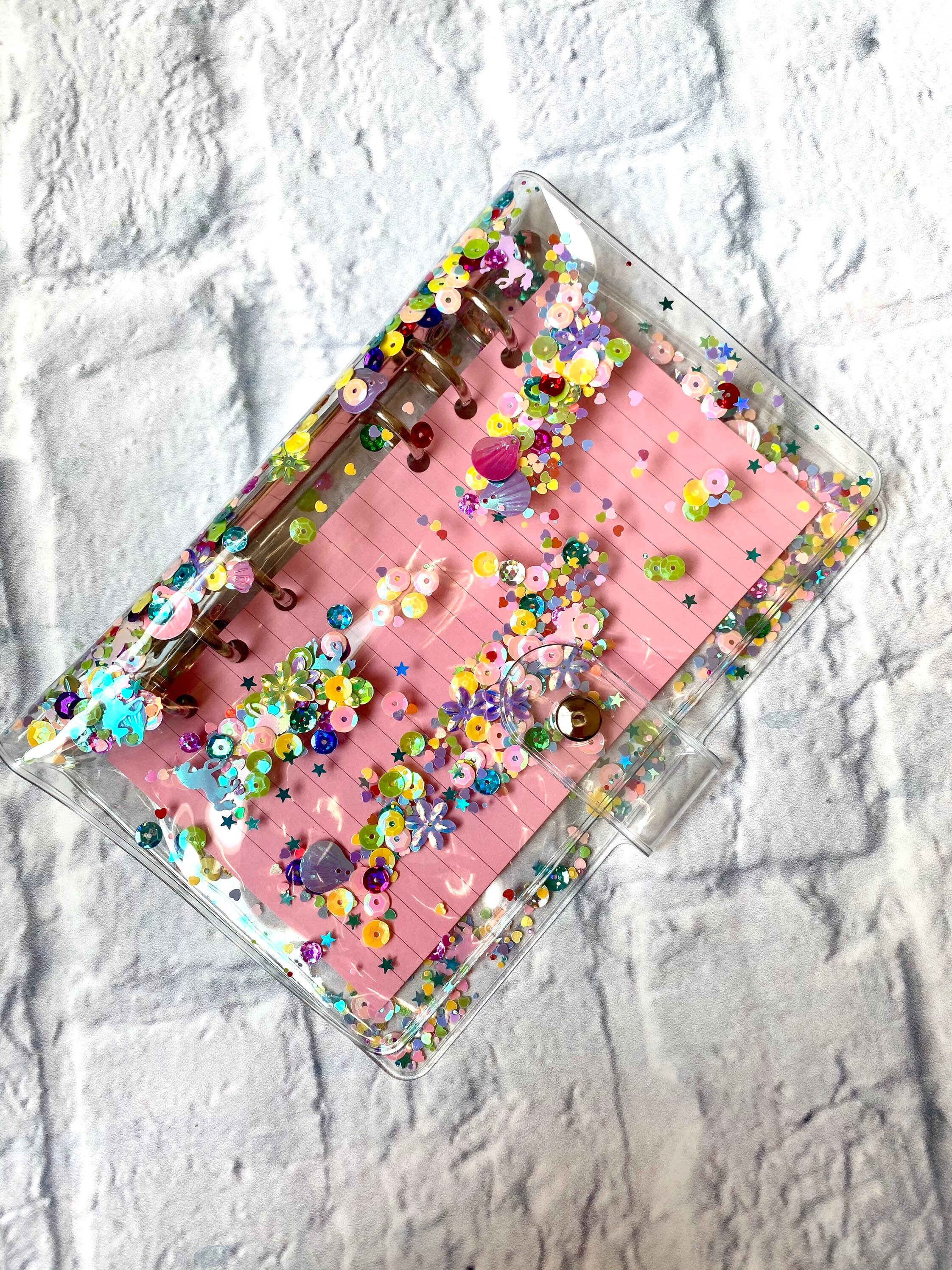 A6 Sequin Budget Binder | 6 Hole Sequin Budget Binder | Personal Plan…