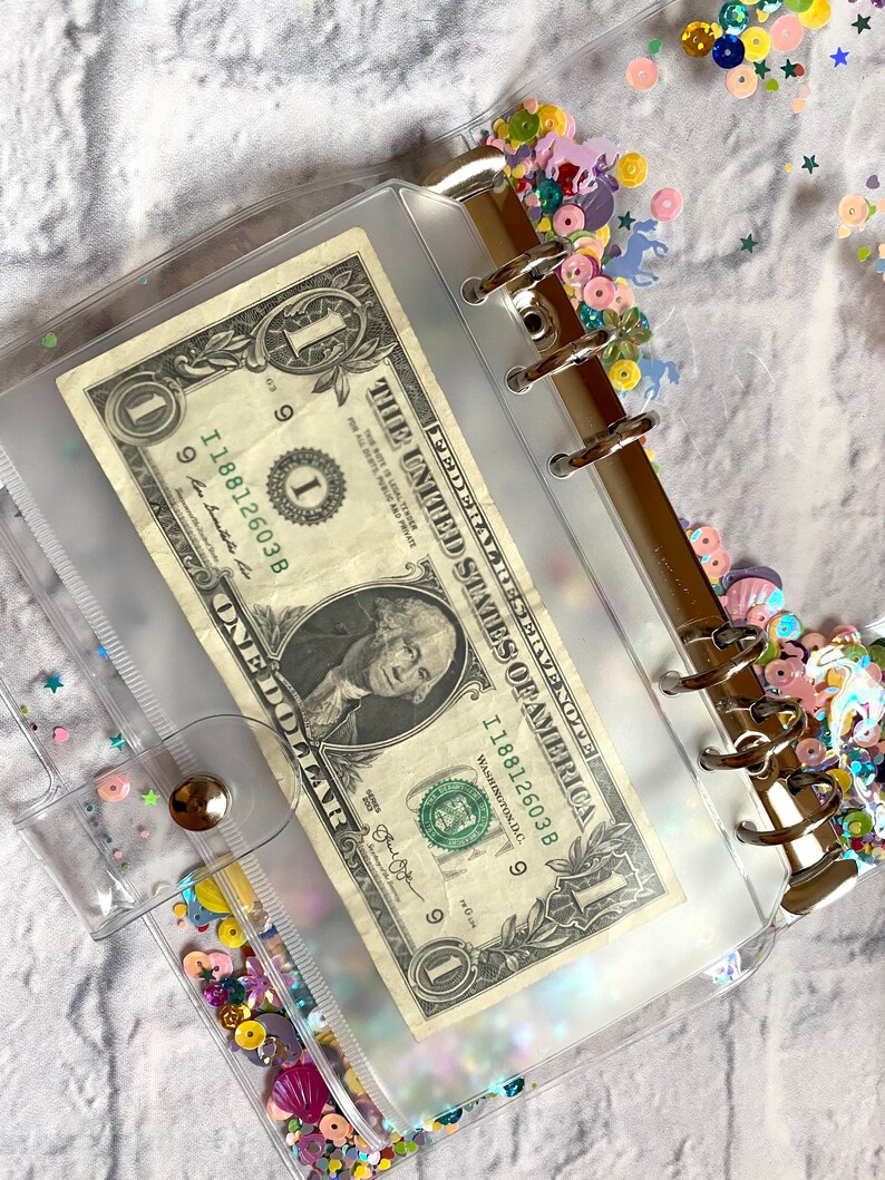 A6 Clear Zipper Envelope for A6 Budget Binder A6 Envelope Etsy