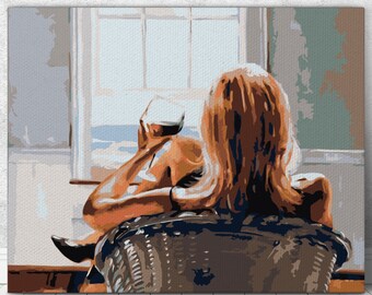 EOBROMD Malen Nach Zahlen Rotwein - DIY Leinwand Set 20x30cm Mit Rahmen Für Erwachsene